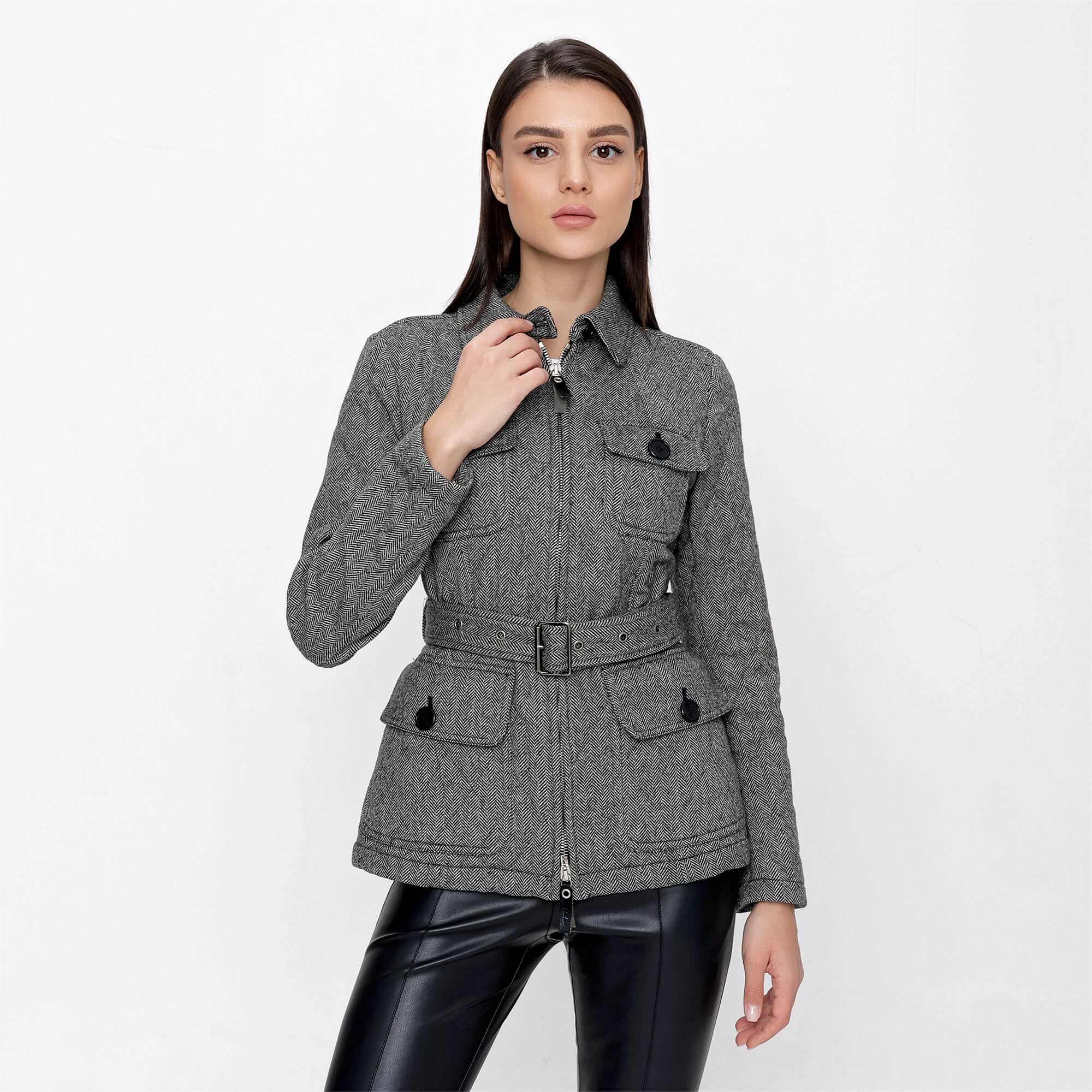 Burberry - Grey Wool Blend Coat